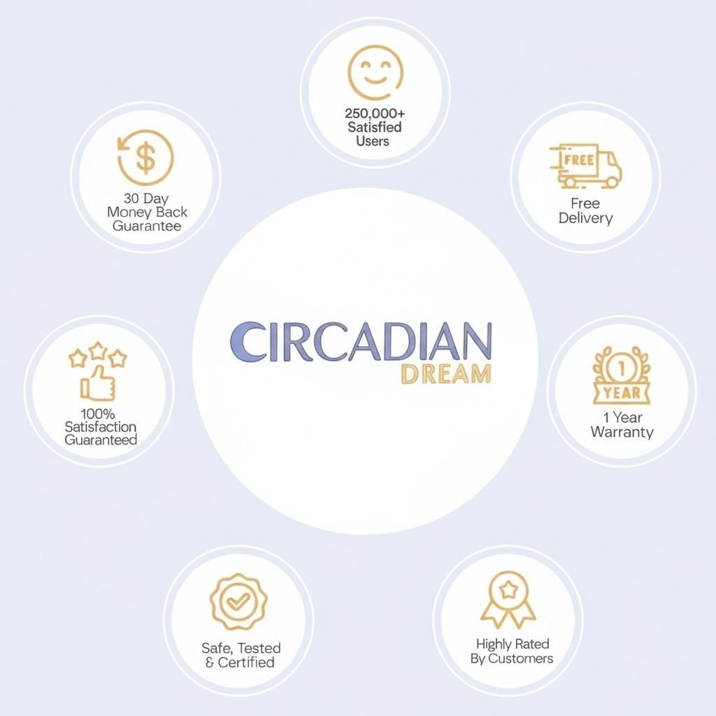 3D Sleep Eye Mask with Memory Foam - 100% Blackout Sleep Mask - Circadian Dream