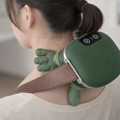 Neck & Shoulder Shiatsu Massager with Heat – Bionic Hand Deep-Kneading Muscle Comfort Tool