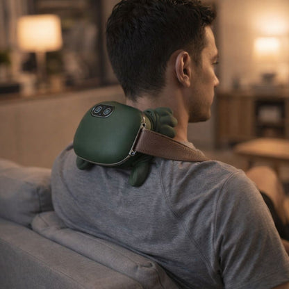 Neck & Shoulder Shiatsu Massager with Heat – Bionic Hand Deep-Kneading Muscle Comfort Tool