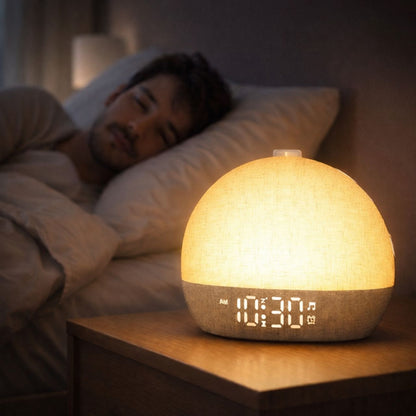 Sunrise Alarm Clock with Wake-Up Light & White Noise for Heavy Sleepers