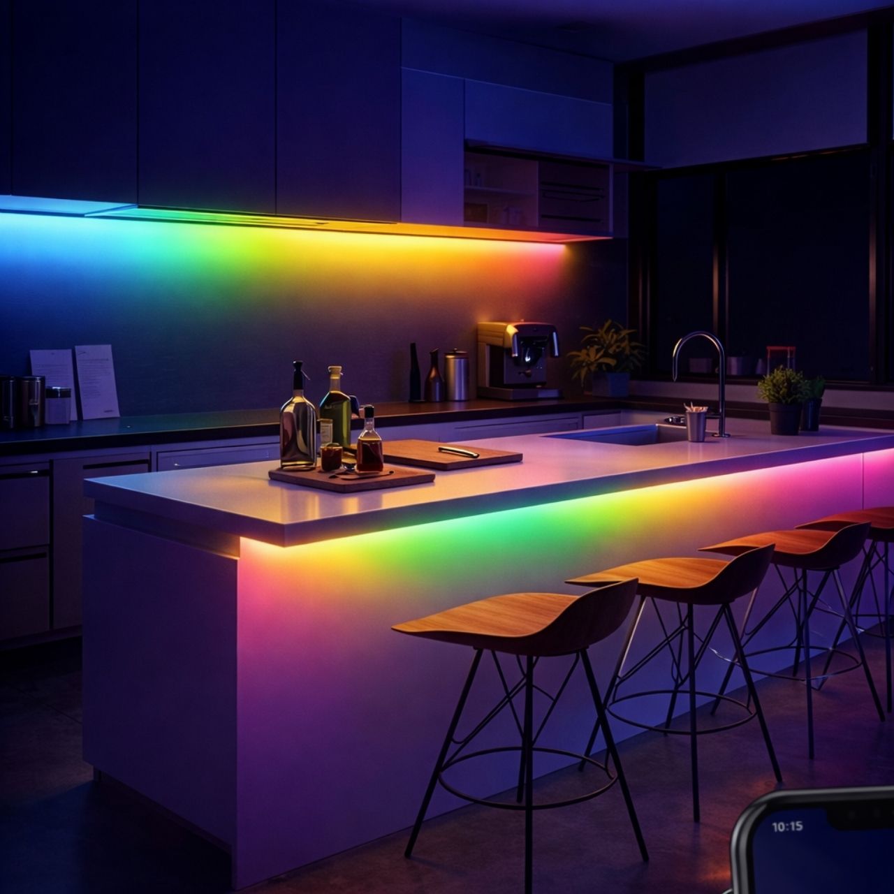 RGB Neon LED Strip Light with Bluetooth Control – Flexible Waterproof USB Neon Light for Home Decor