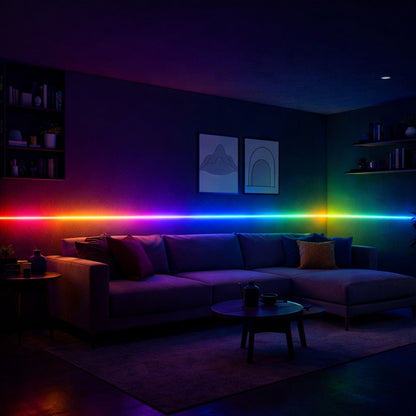 RGB Neon LED Strip Light with Bluetooth Control – Flexible Waterproof USB Neon Light for Home Decor