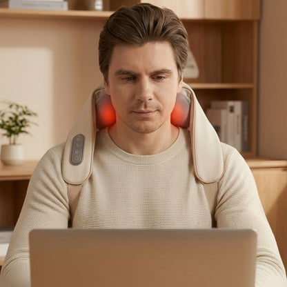 Neck & Shoulder Massager with Heat – Ergonomic Back Massager for Daily Relaxation