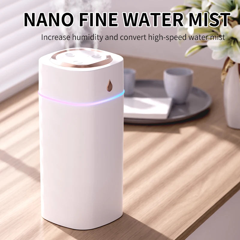 Quiet Bedroom Humidifier with Soft Night Light – Gentle Mist for Nighttime Comfort