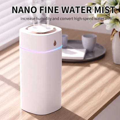Quiet Bedroom Humidifier with Soft Night Light – Gentle Mist for Nighttime Comfort