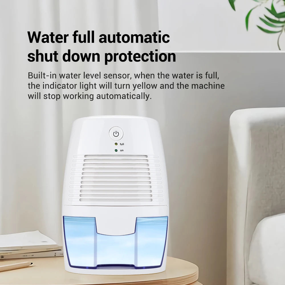 Mini Dehumidifier for Damp Spaces – Quiet Small-Room Dehumidifier for Bedroom & Bathroom