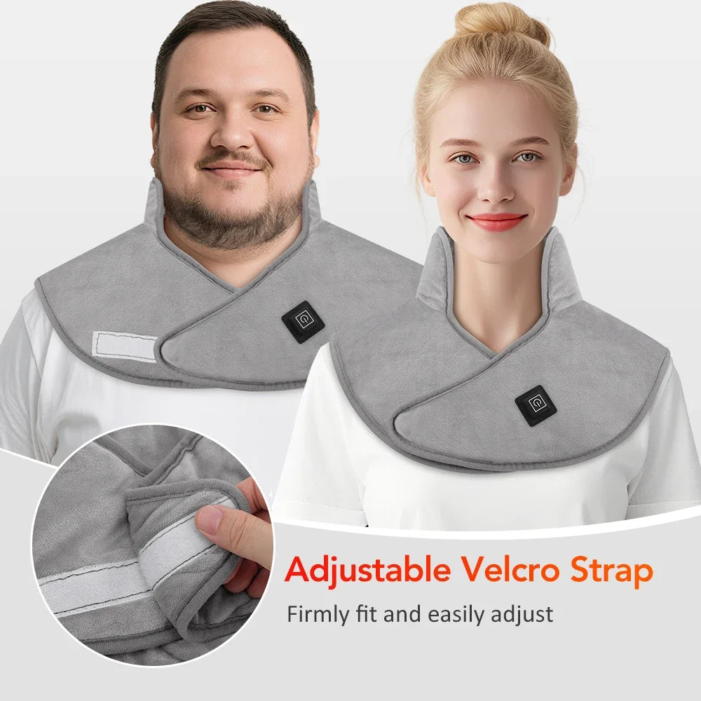 USB Heated Neck & Shoulder Wrap with Adjustable Heat