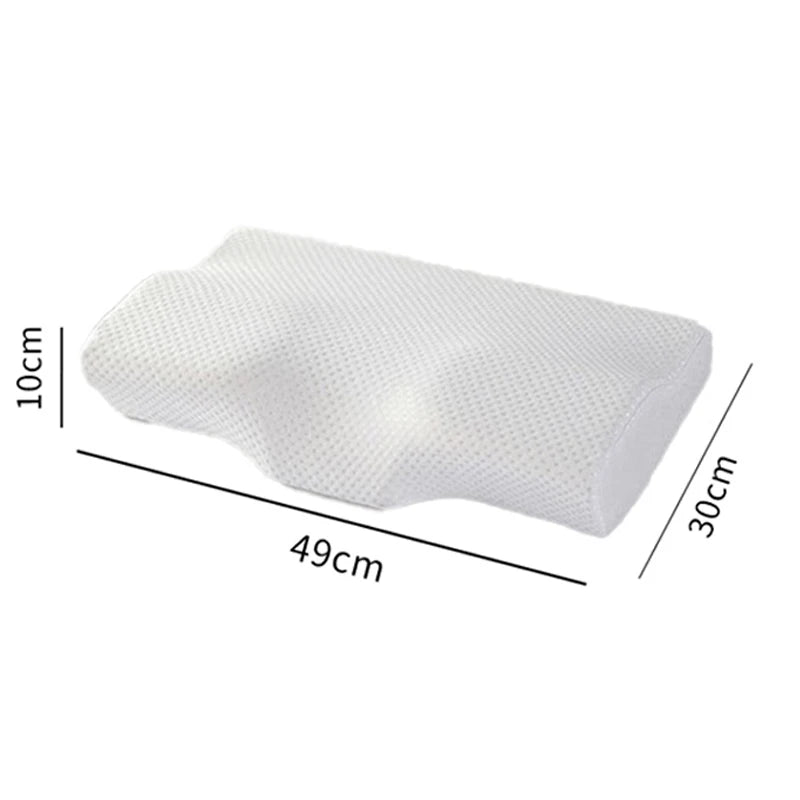Ergonomic Cervical Memory Foam Pillow – Neck Support Pillow for Back & Side Sleepers
