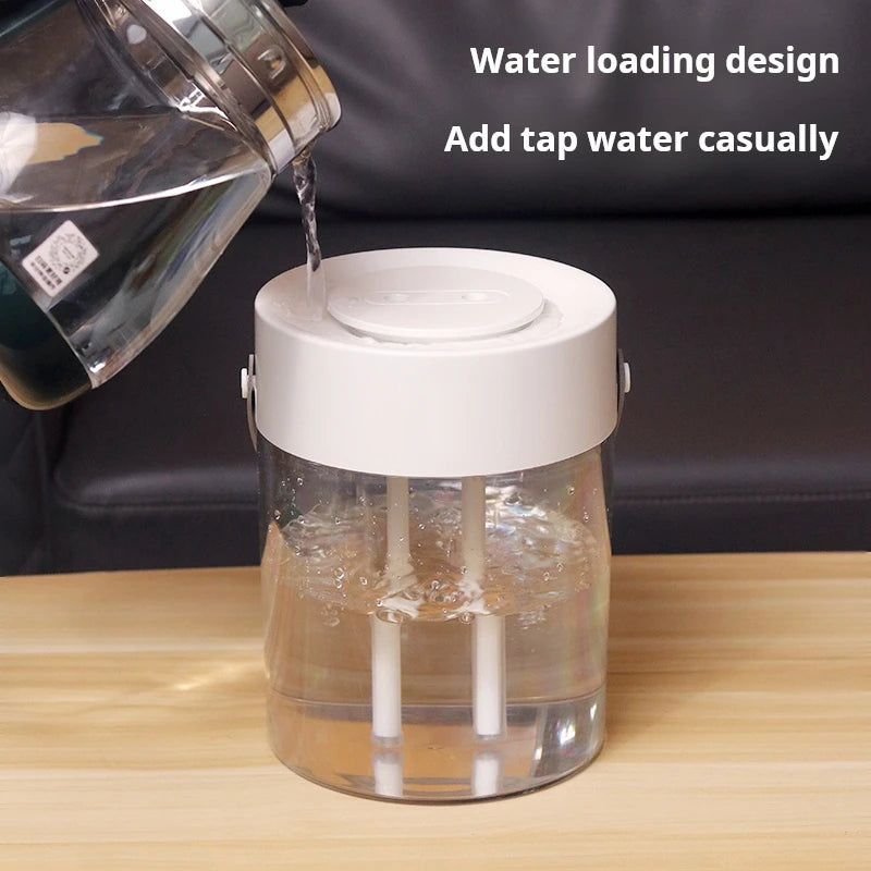Humidifier for Dry Indoor Air – Quiet 3L Double Spray Humidifier for Bedroom & Office
