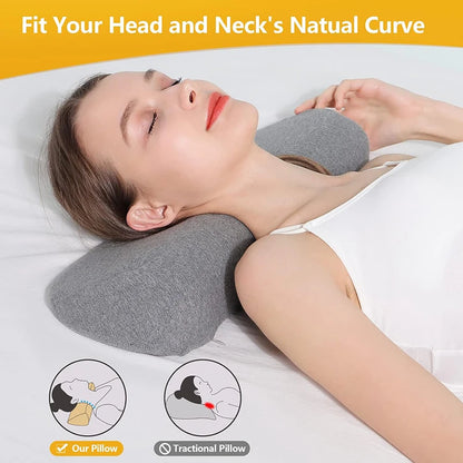 Cervical Memory Foam Pillow – Ergonomic Contour Neck Support Pillow for Back & Side Sleepers