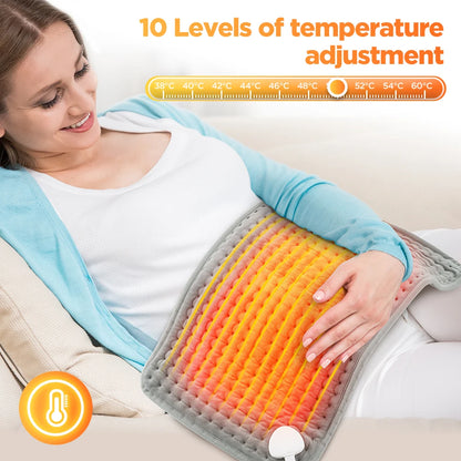 Electric Heating Pad with Adjustable Temperature & Timer