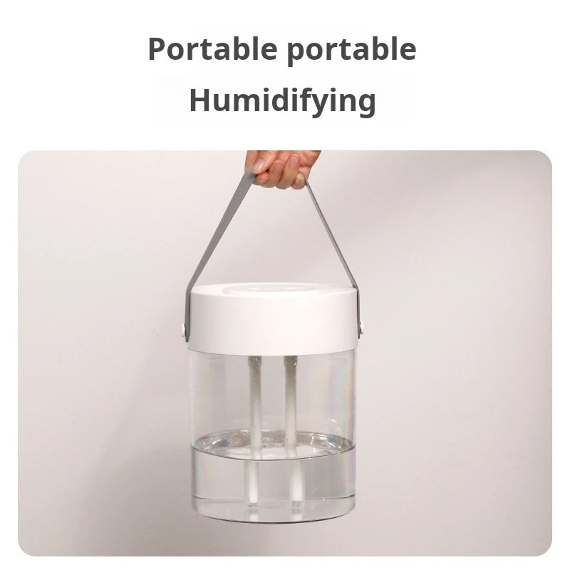 Humidifier for Dry Indoor Air – Quiet 3L Double Spray Humidifier for Bedroom & Office