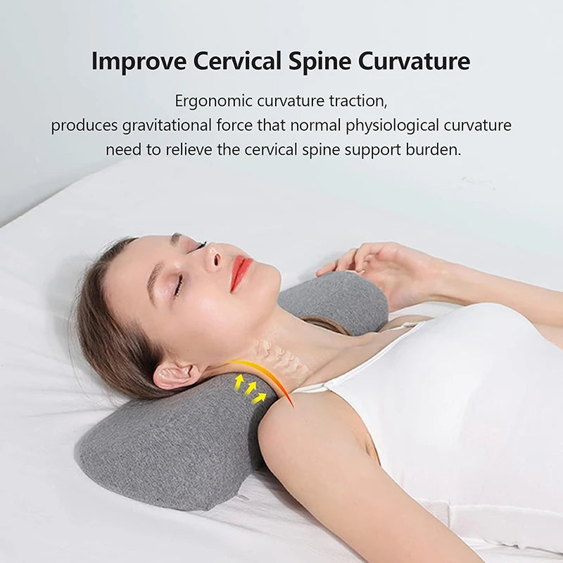 Cervical Memory Foam Pillow – Ergonomic Contour Neck Support Pillow for Back & Side Sleepers