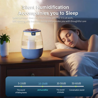 Quiet Cool Mist Air Humidifier for Bedroom & Home – Double Spray Humidifier for Larger Rooms