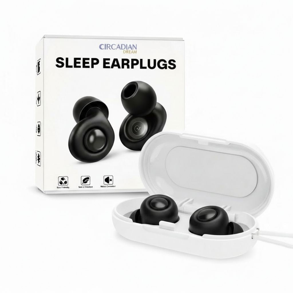Ear Plugs for Deep Sleep - 33dB Noise Reduction Reusable - Circadian Dream