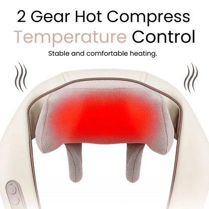 Heated Neck & Shoulder Massager for Office & Desk Work – Deep Tissue Shiatsu Back Massager with Heat for Neck Pain, Shoulder Tension & Upper Back Relief - Circadian Dream