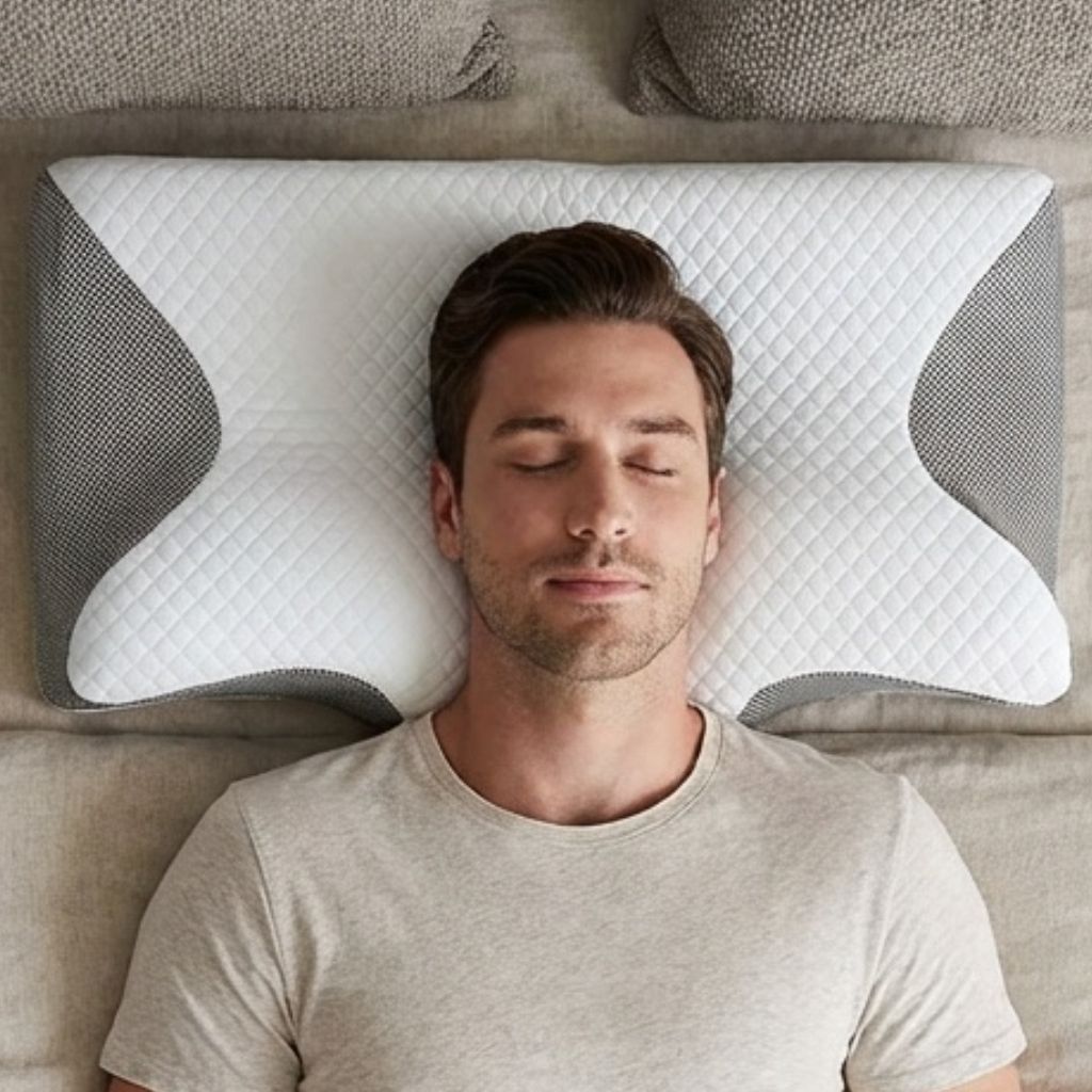 Memory Foam Cervical Pillow for Neck Pain – Ergonomic Neck Support for Side, Back and Stomach Sleepers - Circadian Dream