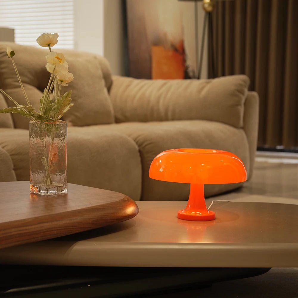 Modern Mushroom Table Lamp – Bauhaus Style Bedside Lamp with Adjustable Warm Lighting - Circadian Dream