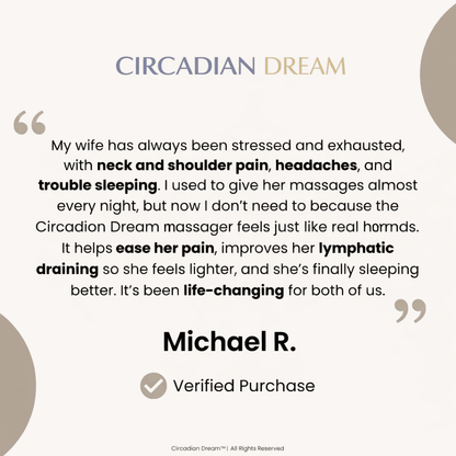 Neck & Shoulder Massager with Heat – Ergonomic Back Massager for Everyday Muscle Relaxation - Circadian Dream