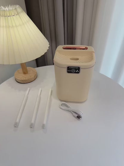 Bedroom Humidifier with Night Light – Quiet Air Humidifier for Nighttime Comfort