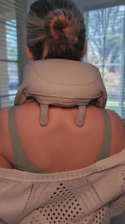 Heated Neck & Shoulder Massager for Office Work – Shiatsu Back Massager for Daily Relaxation