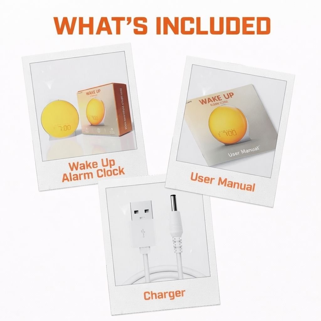 Sunrise Alarm Clock with Night Light & White Noise – Wake Up Light Alarm Clock - Circadian Dream