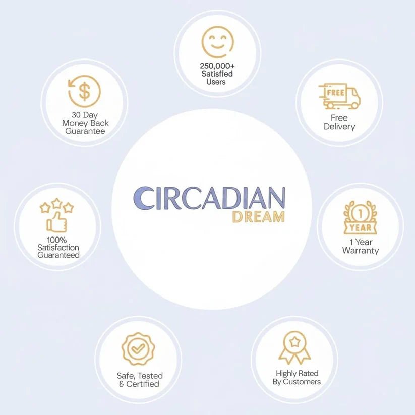 Sunrise Alarm Clock with Night Light & White Noise – Wake Up Light Alarm Clock - Circadian Dream