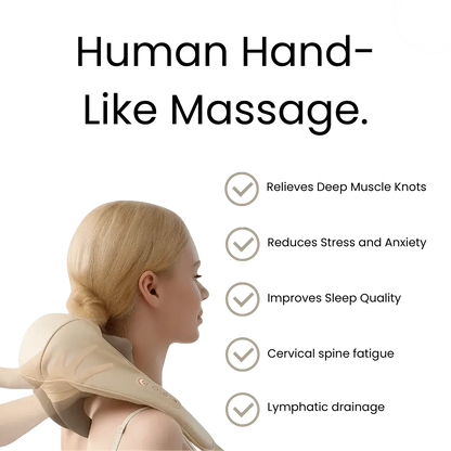 Neck & Shoulder Massager with Heat – Ergonomic Back Massager for Daily Relaxation